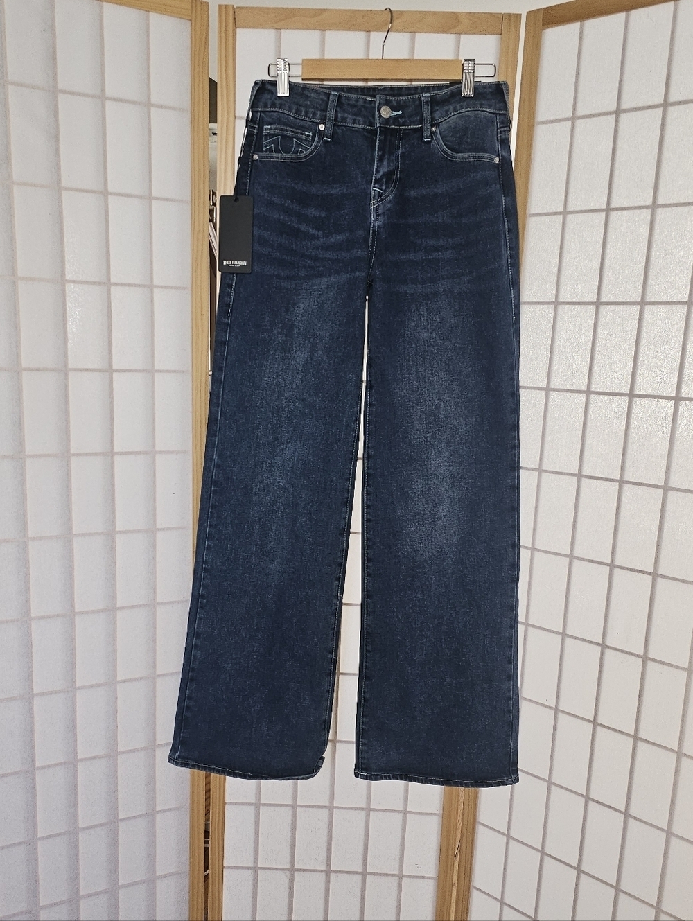 True Religion Bobbi baggy jeans in dark wash blue - Picture 5 of 11